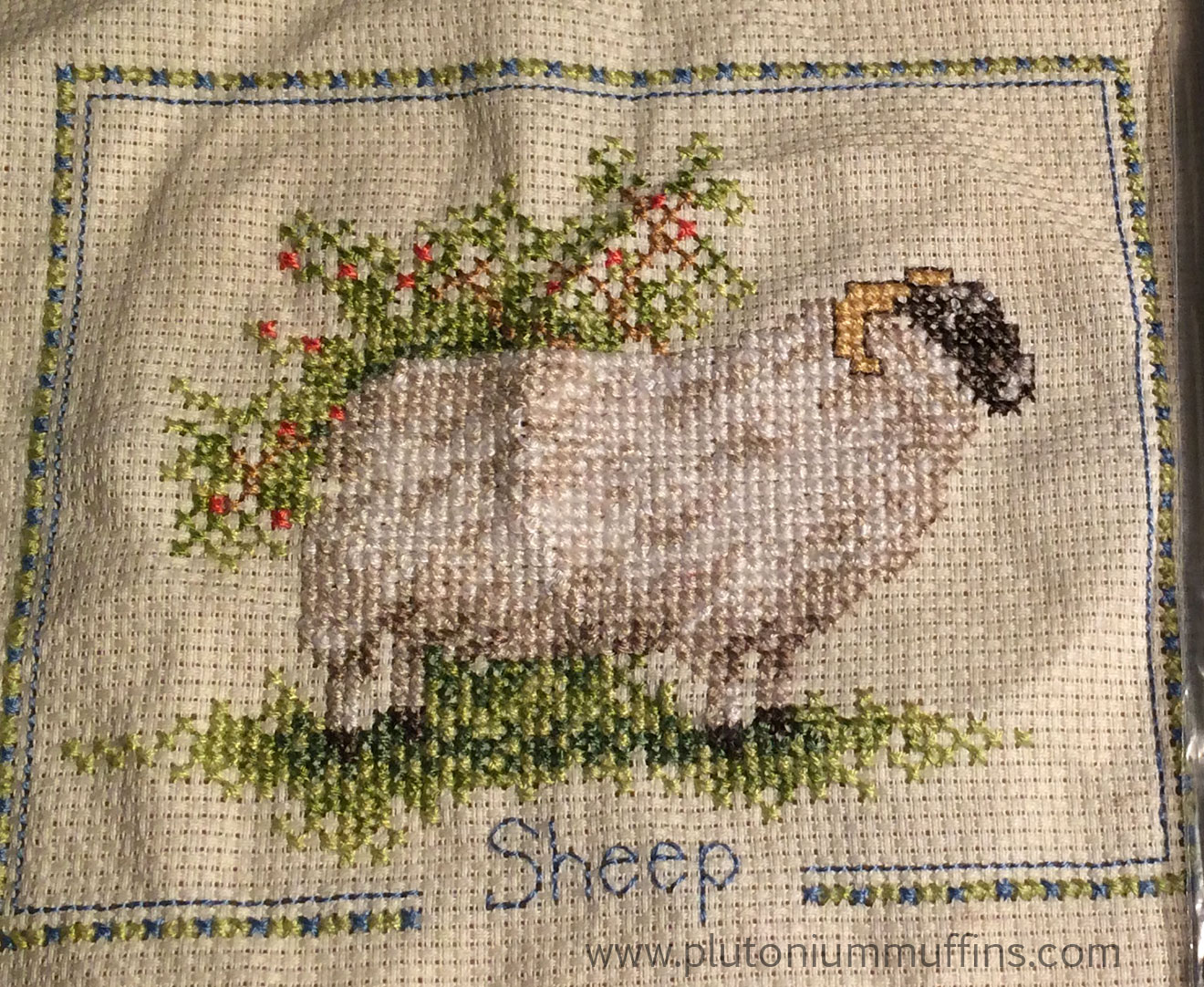 sheep cross stitch graph